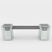Gabiona Gabionenbank (200 x 42 x 62 cm, Maschenbreite: 5 cm, Maschenhöhe: 5 cm) | BAUHAUS
