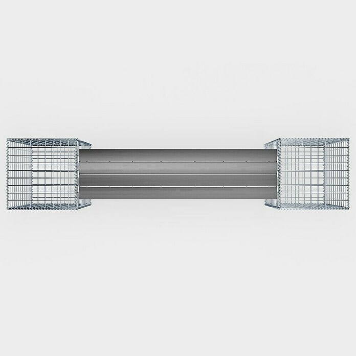 Gabiona Gabionenbank (205 x 40 x 60 cm, Maschenbreite: 5 cm, Maschenhöhe: 5 cm) | BAUHAUS