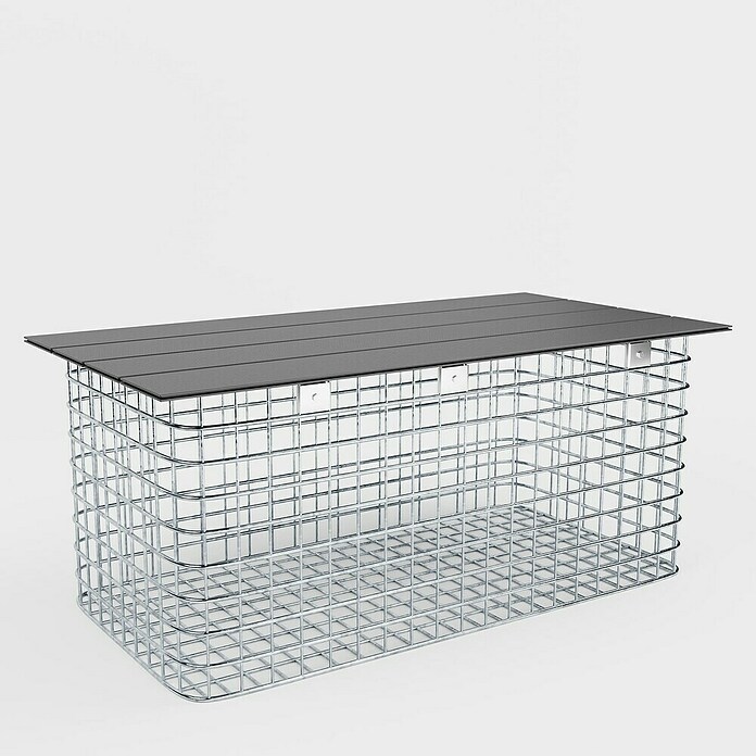 Gabiona Gabionenbank (102 x 52 x 45 cm, Maschenbreite: 5 cm, Maschenhöhe: 5 cm) | BAUHAUS