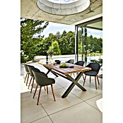 Sensum Falun Gartensessel (B x T x H: 55 x 54 x 80 cm, DuraLand, Schwarz, Wabenoptik)