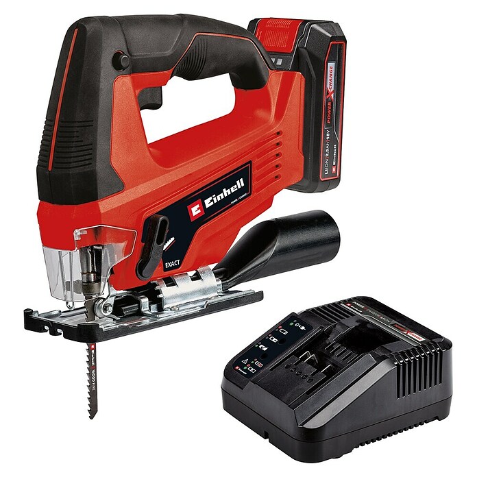 Einhell Akku-Stichsäge TC-JS 18/70 Li (18 V, 1 Akku, 2,5 Ah, Leerlaufdrehzahl: 0 U/min - 2,7 U/min) | BAUHAUS