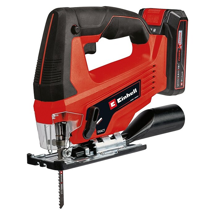Einhell Akku-Stichsäge TC-JS 18/70 Li (18 V, 1 Akku, 2,5 Ah, Leerlaufdrehzahl: 0 U/min - 2,7 U/min) | BAUHAUS