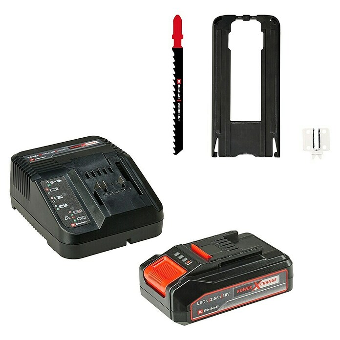 Einhell Akku-Stichsäge TC-JS 18/70 Li (18 V, 1 Akku, 2,5 Ah, Leerlaufdrehzahl: 0 U/min - 2,7 U/min) | BAUHAUS