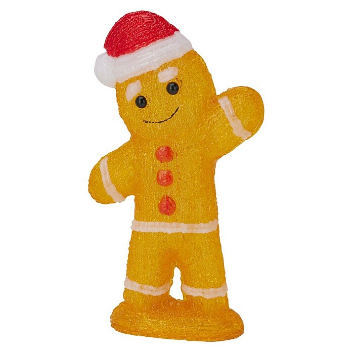 Led-kerstfiguur Peperkoekman/vrouw (Bruin, Werkt op batterijen) | BAUHAUS