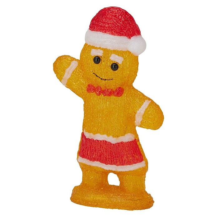 Led-kerstfiguur Peperkoekman/vrouw (Bruin, Werkt op batterijen) | BAUHAUS
