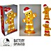 Led-kerstfiguur Peperkoekman/vrouw 