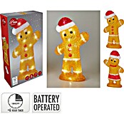 Led-kerstfiguur Peperkoekman/vrouw (Bruin, Werkt op batterijen) | BAUHAUS