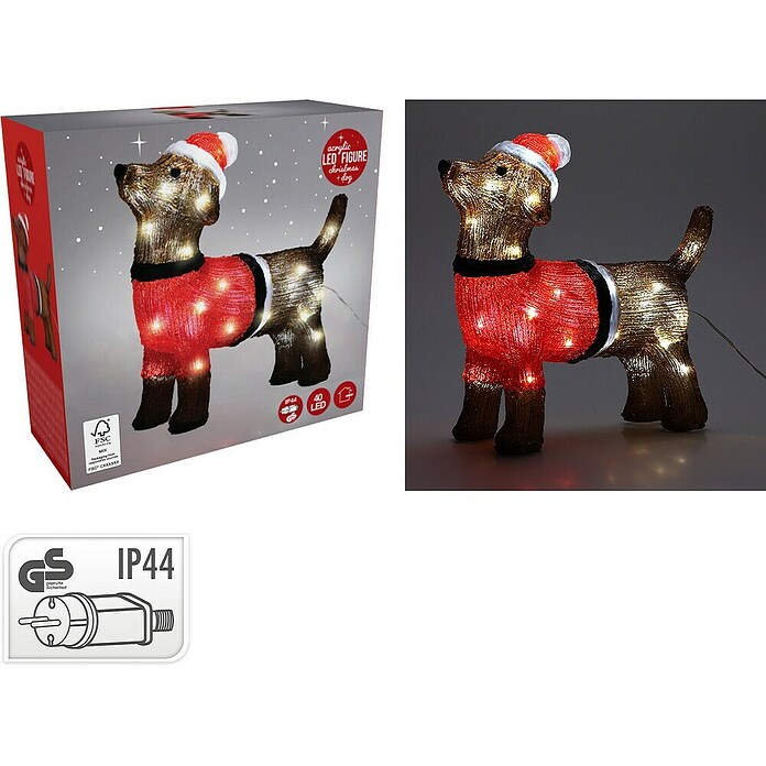 Led-kerstfiguur (36 x 14 x 35 cm, Meerkleurig, Op netstroom) | BAUHAUS