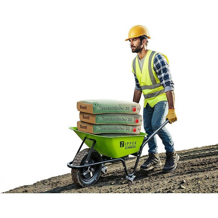 Zipper Carretilla de batería ZI-EWB500LI (500 W, Material cubeta: Acero, Capacidad de carga: 150 kg) | BAUHAUS