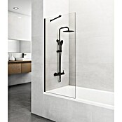 GME Mampara para bañera Screen (An x Al: 85 x 150 cm, Vidrio transparente, Titanio) | BAUHAUS