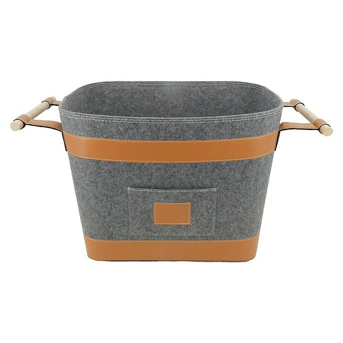 Valo Filzkorb Runa (55 x 40 x 36 mm, Grau) | BAUHAUS