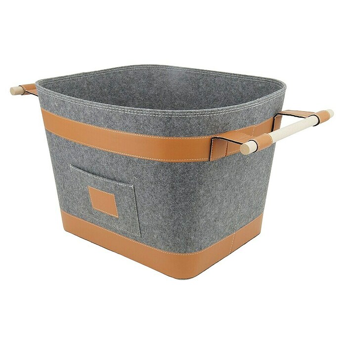 Valo Filzkorb Runa (55 x 40 x 36 mm, Grau) | BAUHAUS