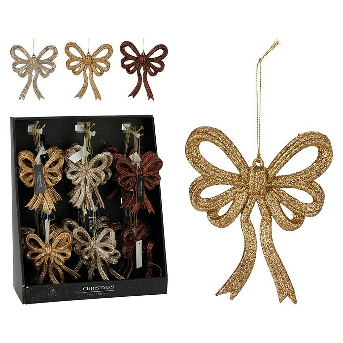 Decoratieve hanger Strikje (1 st., Lengte: 13 cm, Goud, Crème, Amber) | BAUHAUS