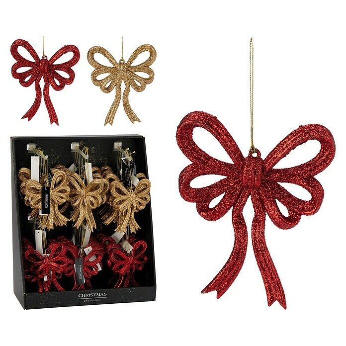 Decoratieve hanger strikje (1 st., Rood / Goud) | BAUHAUS