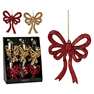 Decoratieve hanger strikje (1 st., Rood / Goud)