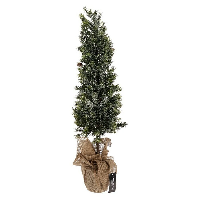 Kunstkerstboom met jute zak (Hoogte: 80 cm, Groen) | BAUHAUS
