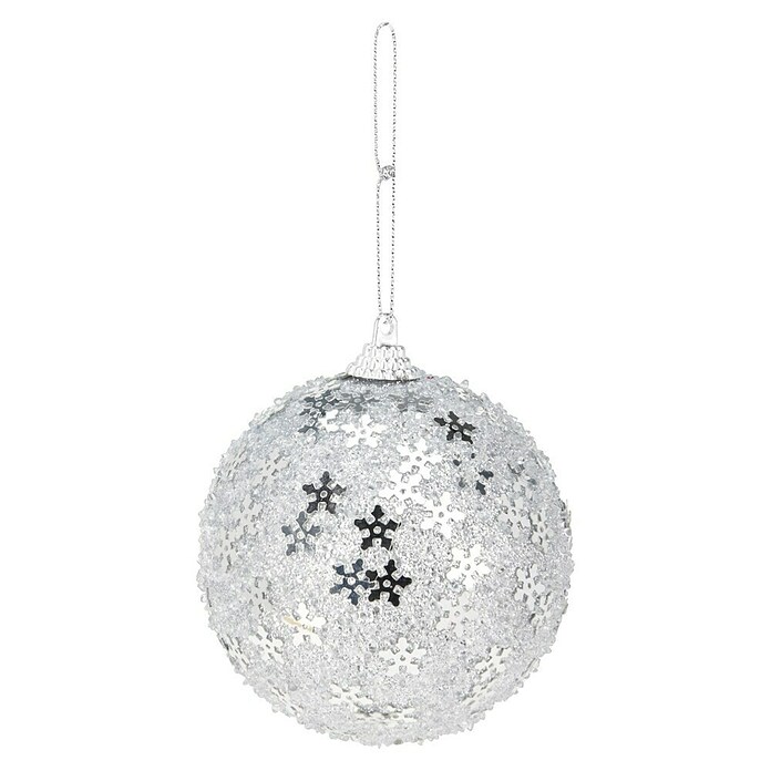 Kerstbal (Zilver, Polystyreen, 1 st.) | BAUHAUS