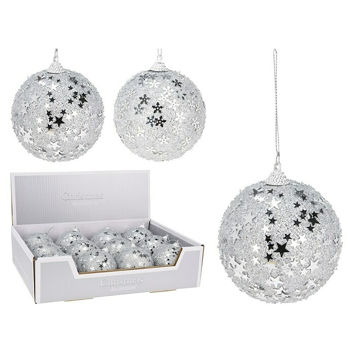 Kerstbal (Zilver, Polystyreen, 1 st.) | BAUHAUS