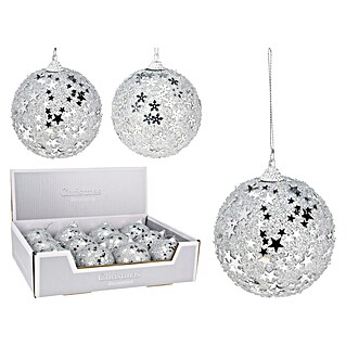 Kerstbal (Zilver, Polystyreen, 1 st.)