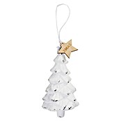 Kerstboomversiering Kerstboom (Groen / Wit, Kunststof, 1 st., 6 x 6 x 12 cm) | BAUHAUS
