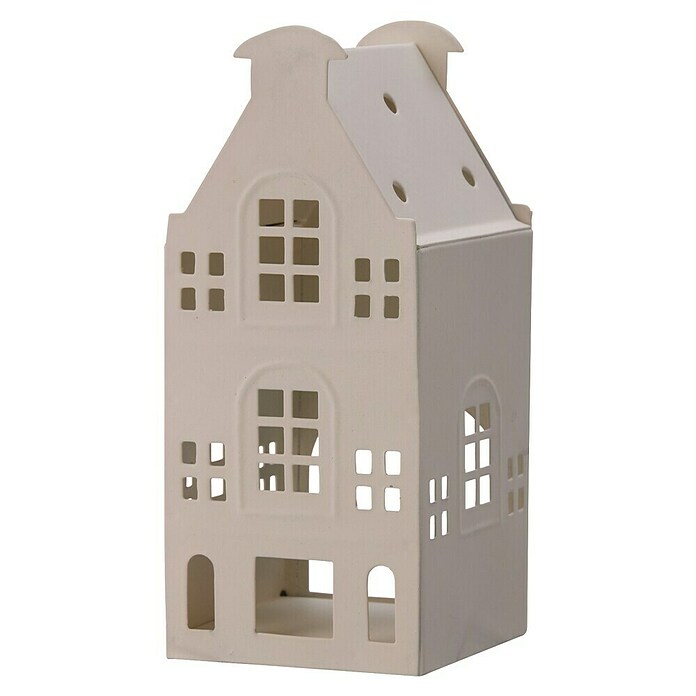 Decoratief huis voor kerstdeco (Hoogte: 17 cm, Wit) | BAUHAUS