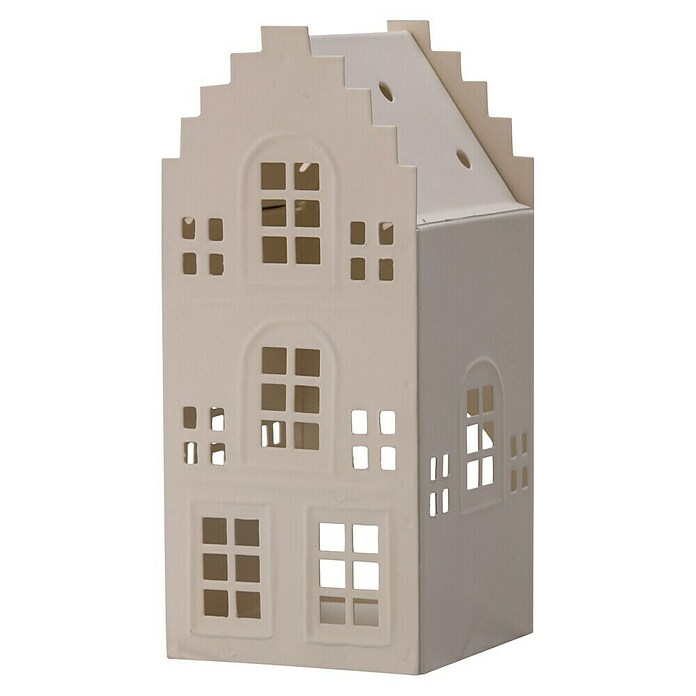 Decoratief huis voor kerstdeco (Hoogte: 17 cm, Wit) | BAUHAUS