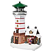Decoratieve led-kerstverlichting Vuurtoren (Rood / Wit, Met accuvoeding) | BAUHAUS