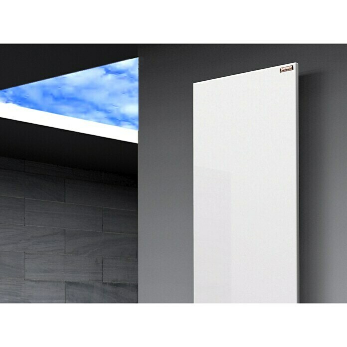 Designheizkörper Manhattan 3 (47 x 180 cm, Ohne Handtuchhalter, 1.118 W bei 75/65/20 °C, Weiß)