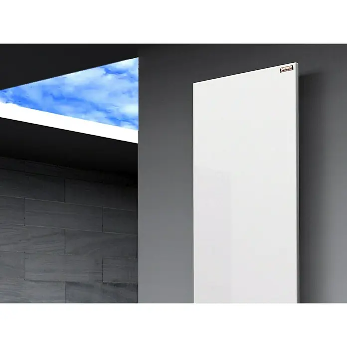 Szagato Designheizkörper Manhattan 3 - B x H: 470 x 1.800 mm, Wärmeleistung bei Vorlauftemperatur von 75 °C (D: 50): 1.118 W, Weiß, Ohne Handtuchhalter - Elegantes Design: Weißer Heizkörper als Blickfang. Das moderne Paneel fügt sich nahtlos in jeden Raum ein und sorgt für angenehme Wärme.