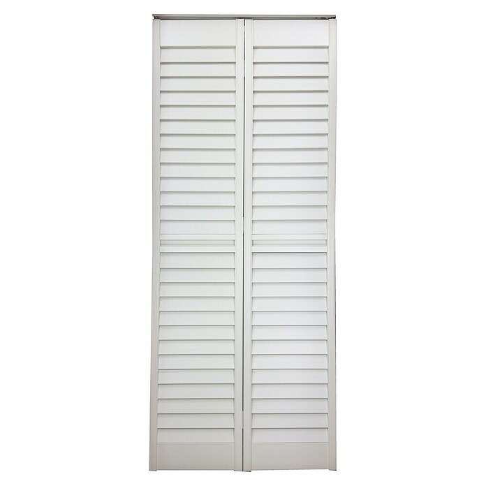 Harmonika vrata  (Bijele boje, Š x V: 83 x 203 cm, PVC) | BAUHAUS