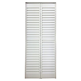 Harmonika vrata (Bijele boje, Š x V: 83 x 203 cm, PVC)