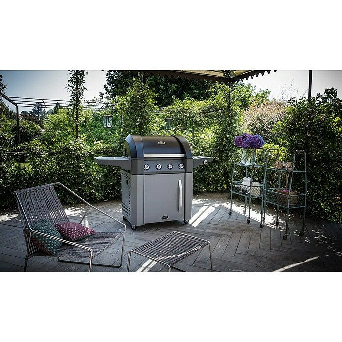 Boretti Gasbarbecue Forza (Grilloppervlak (B x D): 80 x 48 cm, Aantal branders: 4 st.) | BAUHAUS