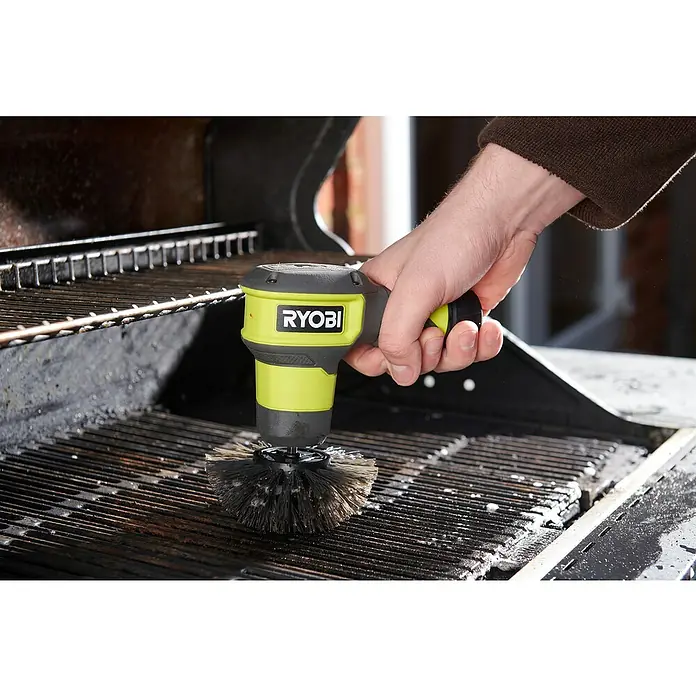Ryobi Ersatzbürstenkopf RACLRH110 - Hart, Passend für: Ryobi Akku-Reinigungsbürste RSCR4 - Der RYOBI Grillreinigungsbürste wird verwendet, um einen Grillrost zu reinigen, wobei die rotierende Bürste Schmutz entfernt.