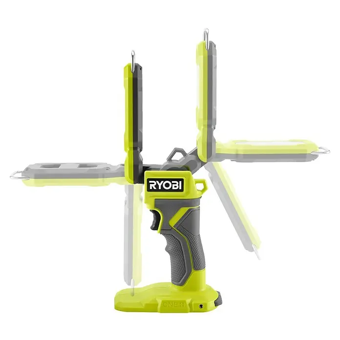 Ryobi ONE+ LED-Arbeitsleuchte SL18-0 - 18 V, Ohne Akku, 800 lm - Ryobi ONE+ Akku-LED-Arbeitsleuchte mit verstellbaren Leuchtenköpfen für vielseitige Ausleuchtung.