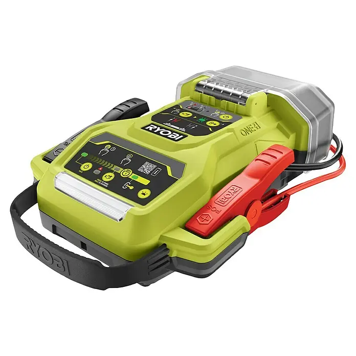 Ryobi ONE+ Starthilfegerät RJSC18-0 - Ohne Akku, Ladestrom: 30 A - Ryobi ONE+ Akku-Starthilfe, ein tragbares Gerät zum schnellen und einfachen Starten von Fahrzeugen mit leerer Batterie.