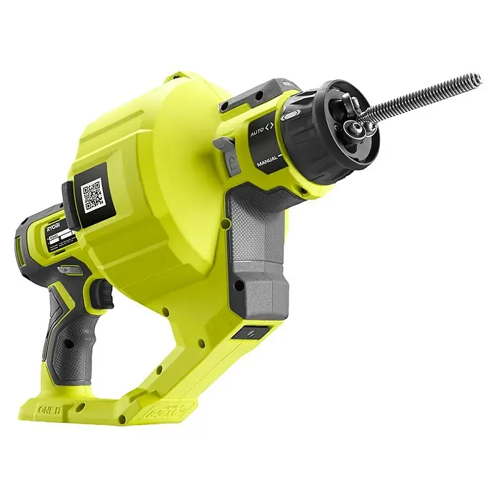 Ryobi ONE+ Akku-Rohrreinigungsgerät RDA18-0 - Ohne Akku - Ryobi Akku-Rohrreinigungsgerät mit Spirale zur einfachen Beseitigung von Verstopfungen in Abflussrohren.