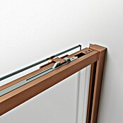 GME Mampara de ducha esquinera Twenty (L x An x Al: 80 x 155 x 195 cm, 77 cm - 155 cm, Vidrio transparente, Cobre) | BAUHAUS