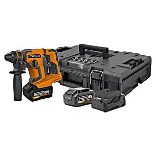 Toolson Martillo cincelador de batería PRO-HBD (18 V, 1 batería, 4 Ah, Máx. Energía de percusión: 1,5 J, Alojamiento SDS-Plus)