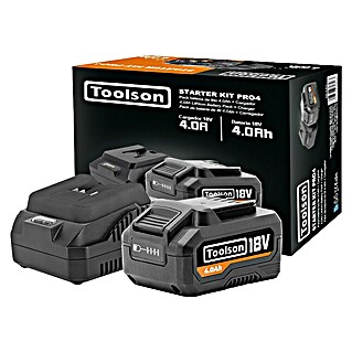 Toolson Batería y cargador Starter Kit (18 V, 4 Ah)