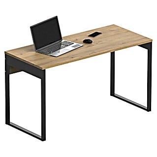 Muebles Pitarch Mesa de escritorio Nexus (Roble Gold/Negro)