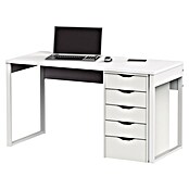 Muebles Pitarch Mesa de escritorio Nexus (L x An x Al: 60 x 135 x 75 cm, Blanco)