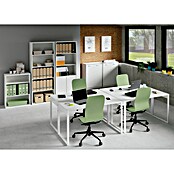 Muebles Pitarch Mesa de escritorio Nexus (L x An x Al: 60 x 135 x 75 cm, Blanco)