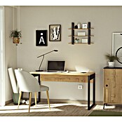 Muebles Pitarch Mesa de escritorio Nexus (L x An x Al: 60 x 135 x 76 cm, Roble Gold/Negro) | BAUHAUS
