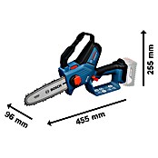 Bosch Professional AMPShare 18V Akumulatorska žaga za veje GKE 18V-20  (18 V, Brez baterije, Dolžina meča: 20 cm) | 7371 - Akku-Kettensägen | IAEJ - Kettensägen | IAE - Gartenmotorgeräte | IA - Gartenhartware | I - Stadtgarten | BAUHAUS
