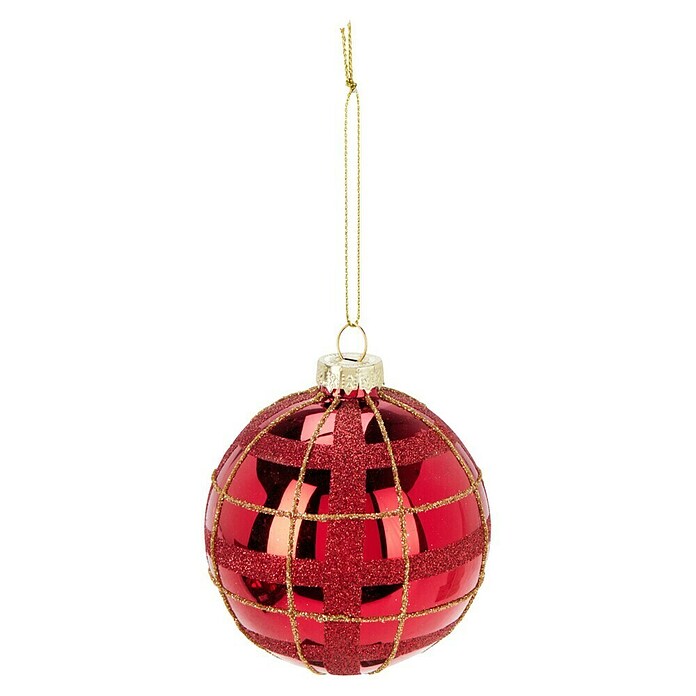 Kerstbal (Rood, Glas, 1 st.) | BAUHAUS