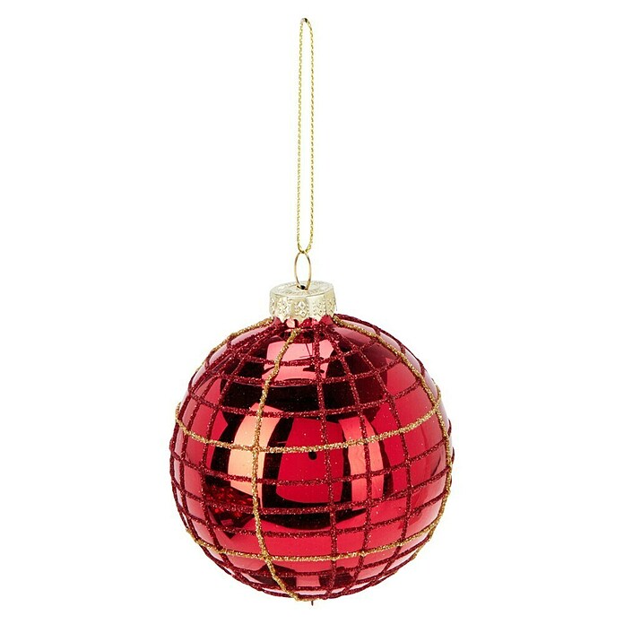 Kerstbal (Rood, Glas, 1 st.) | BAUHAUS