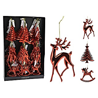 Decoratieve hanger Hert / Kerstboom / Schommelpaardje (1 st.)