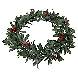 Kerstkrans met bessen (Diameter: 35 cm)