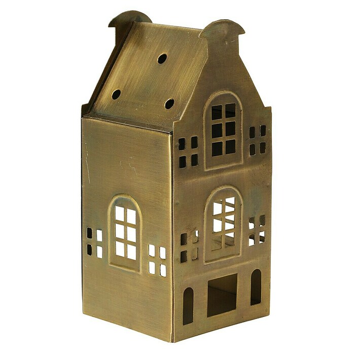 Decoratief huis voor kerstdeco (Brons, Hoogte: 17 cm) | BAUHAUS