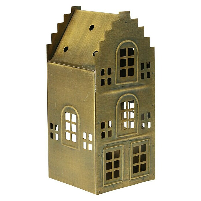 Decoratief huis voor kerstdeco (Brons, Hoogte: 17 cm) | BAUHAUS